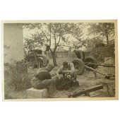The Pak 35 repair and cleaning at the eastern front, 1941 year, Ukraine